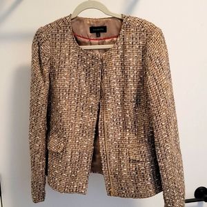 Talbots golden tweed blazer
